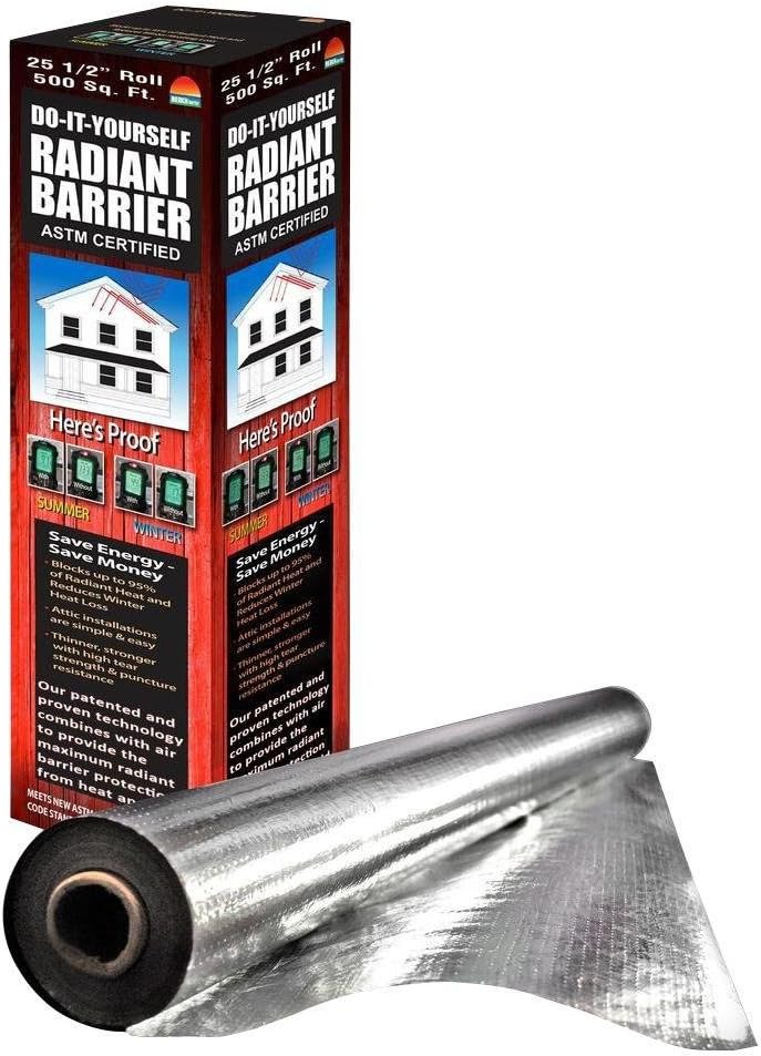 Reach Barrier 3559 25 1/2 in. x 250 ft. Silvertanium Radiant Barrier Insulation, 25-1/2"/250'