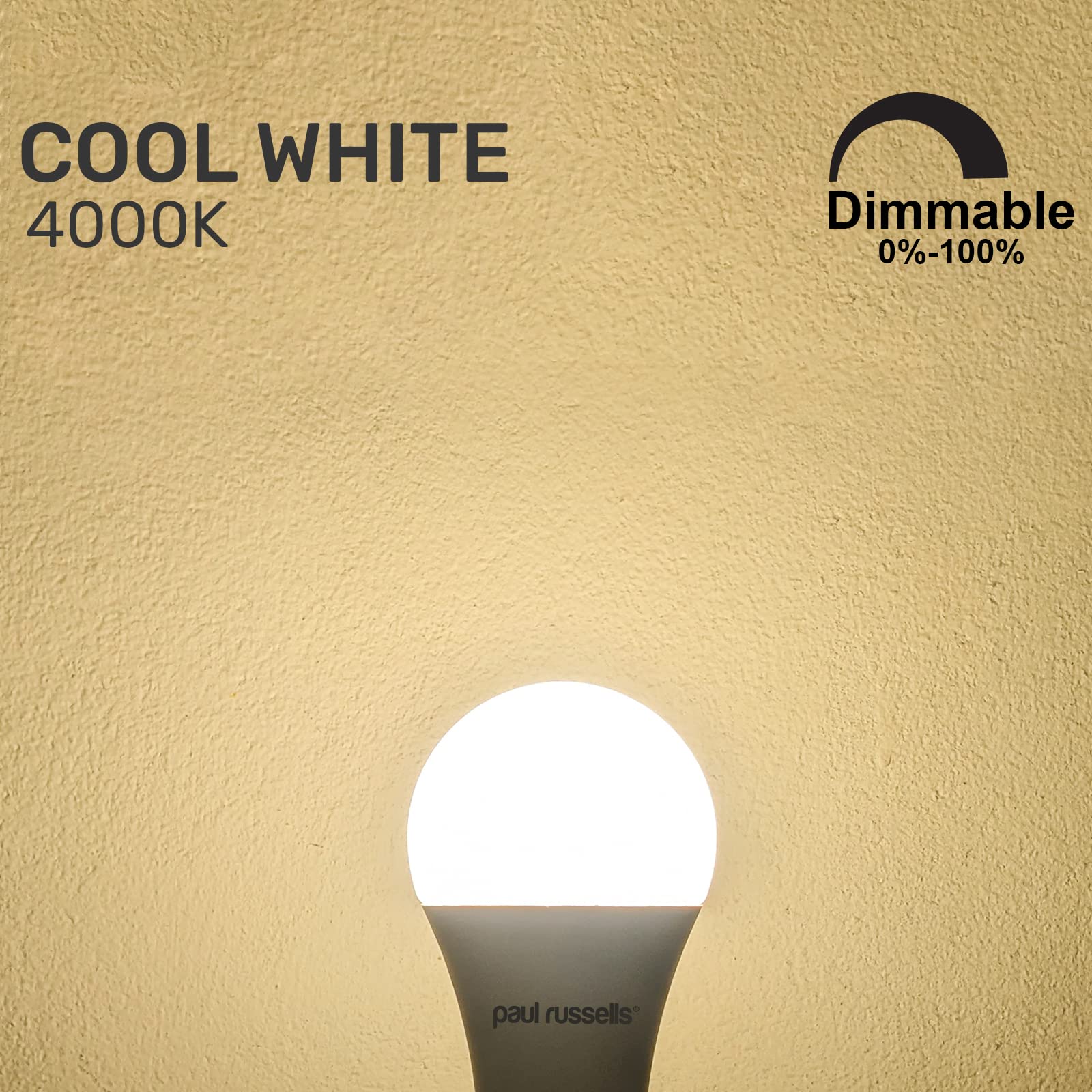 paul russells LED GLS, Dimmable Bayonet Light Bulbs, 8.5W 806Lumens B22 A60 LED Bulbs, 60w Equivalent - Image 3