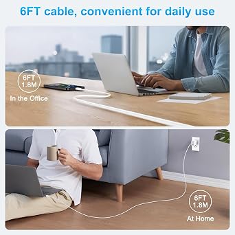 USB C Charger Cable, 60W Google Pixel USB C Charging Cable Cord, 6FT PD Type C Charge Cable Fast Charging for Google Pixel 10 Pro/9a/9/8/7/6/5/4/3 XL/Samsung Galaxy S26/S25/S24/S23 FE/S22/A56/A36/A16