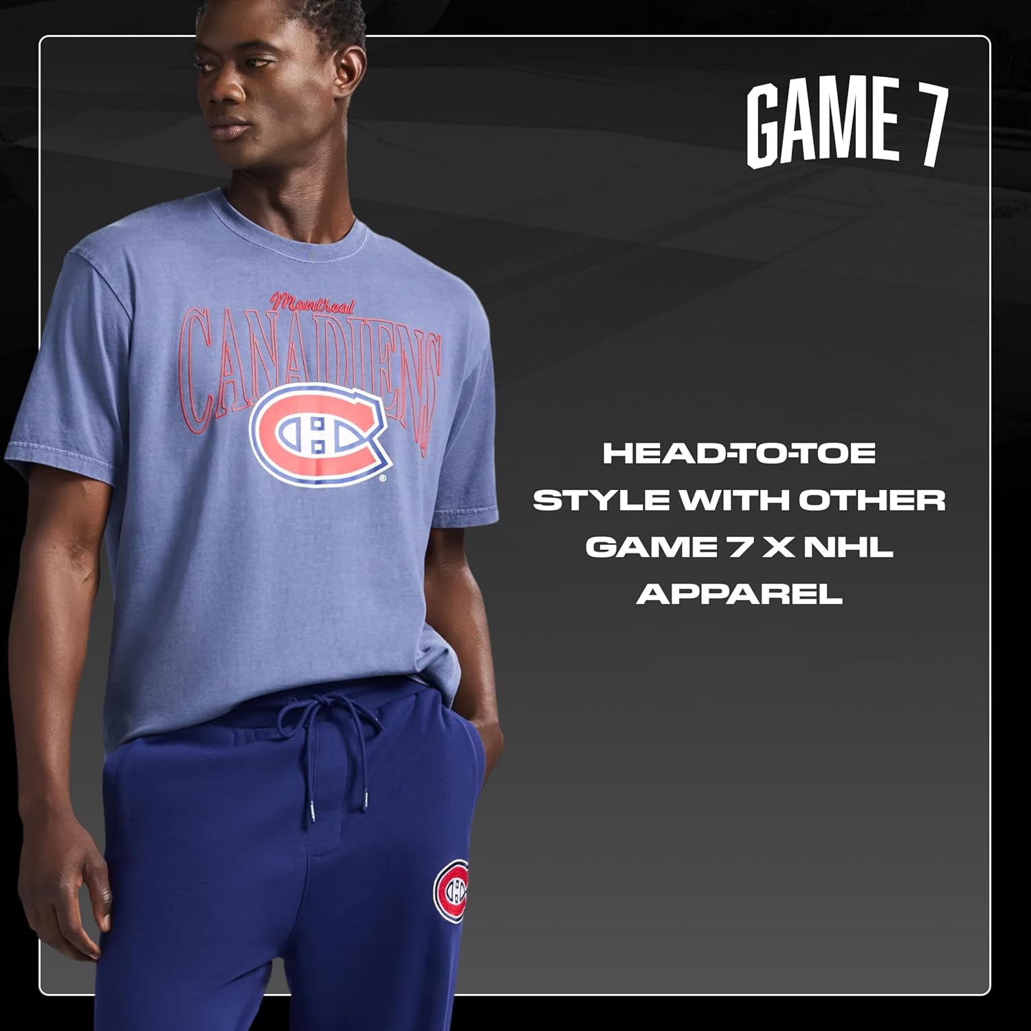 GAME 7 x NHL Men's Officially Licensed Casual Jogger Fleece Sweatpants with Pockets - Image 7