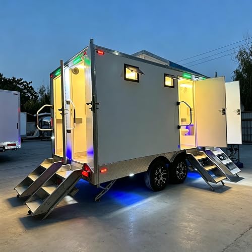 Luxury Portable Restroom Trailer for Sale, Mobile Bathroom Trailer with Flush To