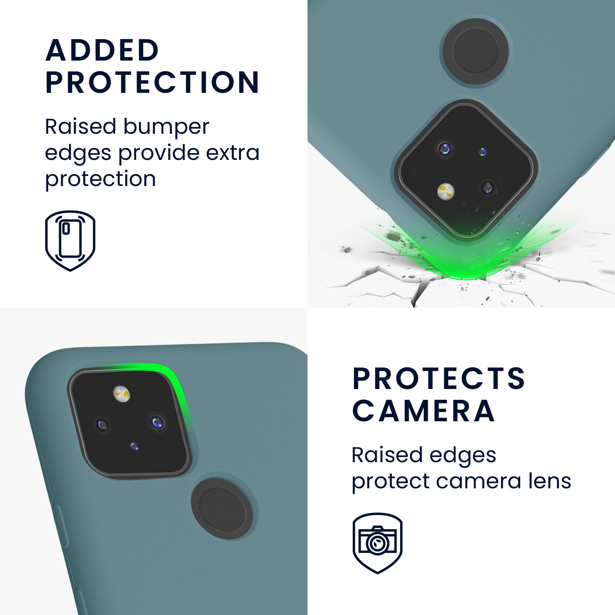 Coque Silicone Souple Et Anti-chocs Kwmobile Pour Google Pixel 5 - Neuf Sous Blister