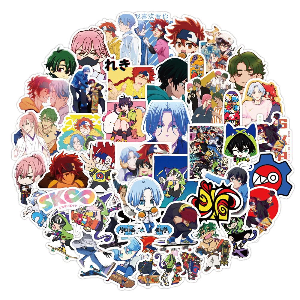 ТоуKSA - 10/20/50/100pcs Anime Stickers SK8 the Infinity Graffiti Cartoon VINYLs Decal for Laptop Guitar Motorcycle Car Sticker (10 Pieces)