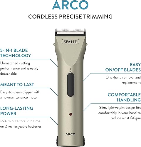 Miniatura 2 de Wahl Professional Animal Arco Pet Dog Cat and Horse Cordless Clipper Kit