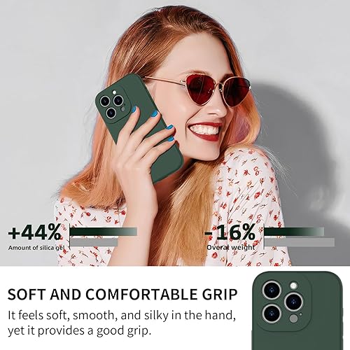 Miniatura 2 de bicol Funda compatible con iPhone 15 Pro Max con protector de pantalla, protección mejorada del lente de la cámara, funda protectora de silicona
