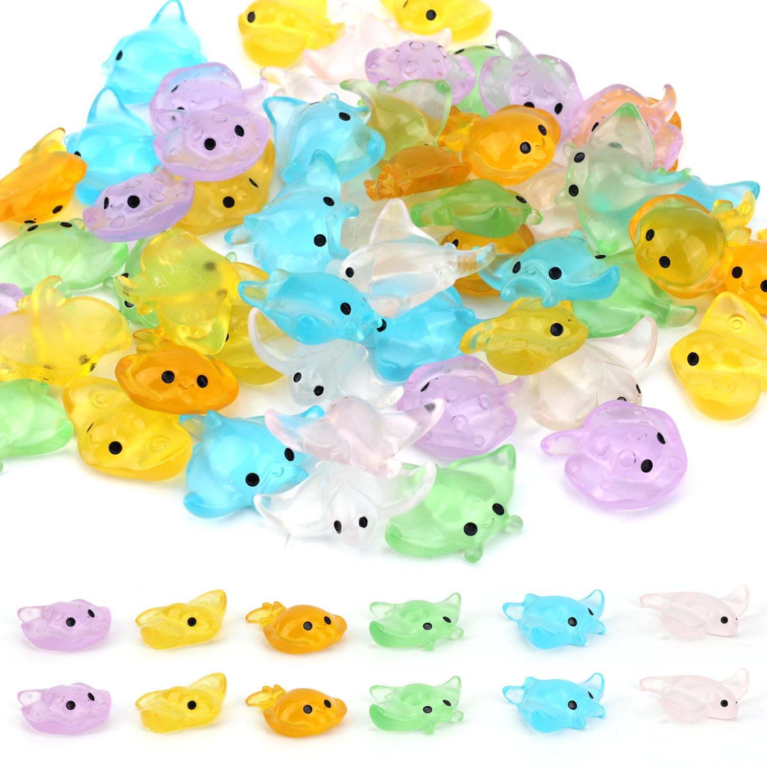 Tinoaly 60pcs Mini Manta Ray