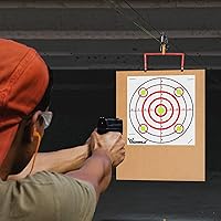Vista 5 de Highwild Objetivos de papel de disparo Bullseye - para rifle de aire/pistola de aire comprimido para práctica de balas trampas - 11 x 11 pulgadas