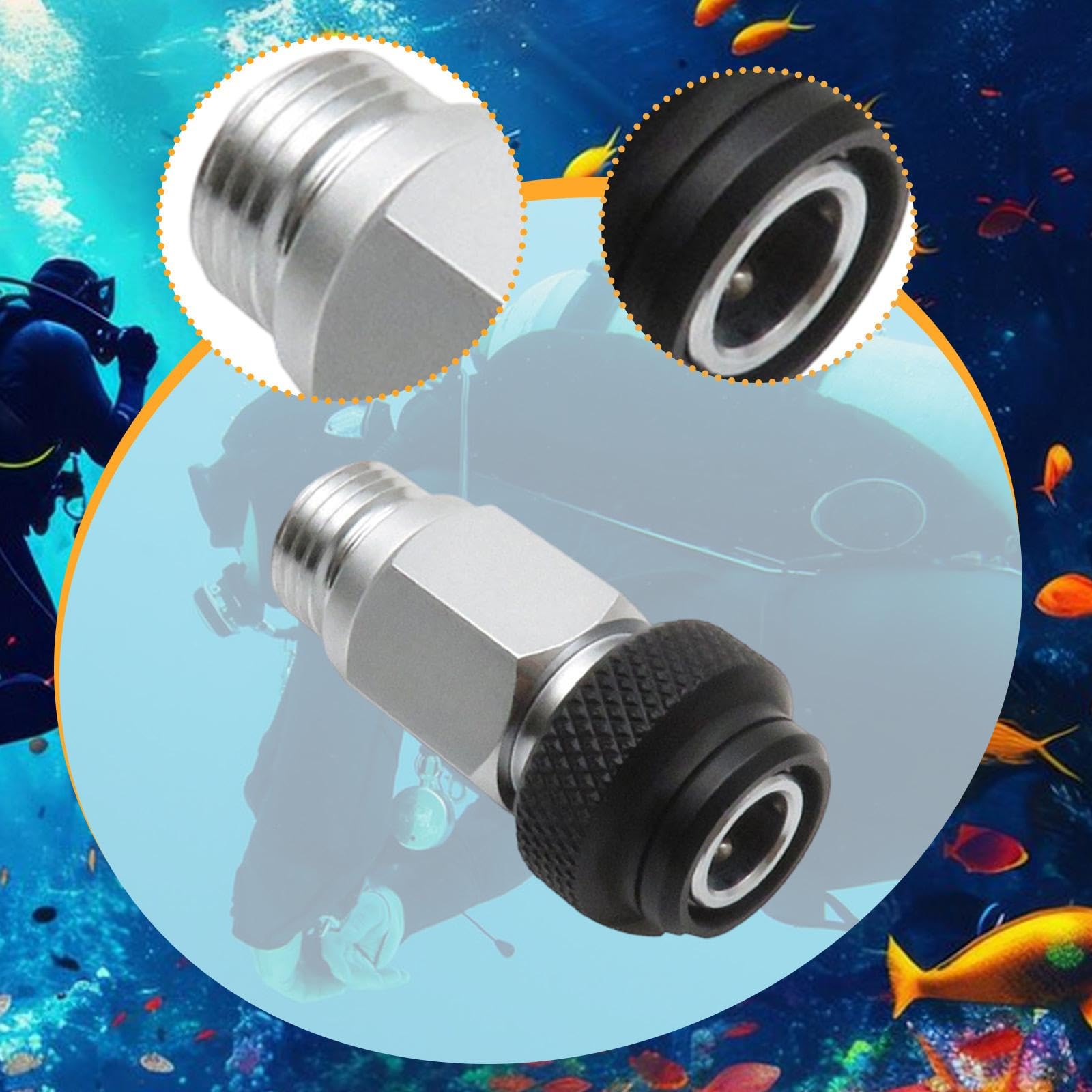 Adaptateur et Fixation pour Le Deuxième étage d'un Détendeur Intégral, Accessoire de Plongée pour Tuyau de Plongée.