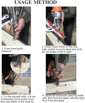 Square Hole Drill Bit Adapter, Easy Installation and Disassembly, Square Hole Drill Fixing Bracket Woodworking Drill Machine Accessory