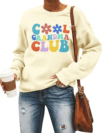 MOUSYA Grandma Sweatshirt Woman Great Grandma Shirt Grammy Shirts