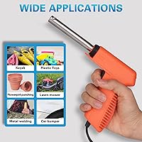 Vista 7 de 120W Plastic Welder, 5 Tips 3 in 1 Plastic Welding Kit, Plastic Repair Kit With 106pcs Welding Rods, 2-Speed Portable Gun Style Bumper Repair Kit