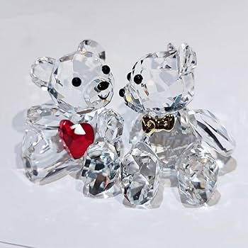 Amazon.co.jp: k9クリスタルガラス 熊 クマ 水晶 水晶置物 ペンダント