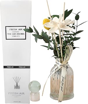 Reed Diffuser of Home Fragrance,Bathroom Diffuser with Sticks, 3.38OZ Essential Oil Lavender Scented, for Home, Office Aroma Lavender