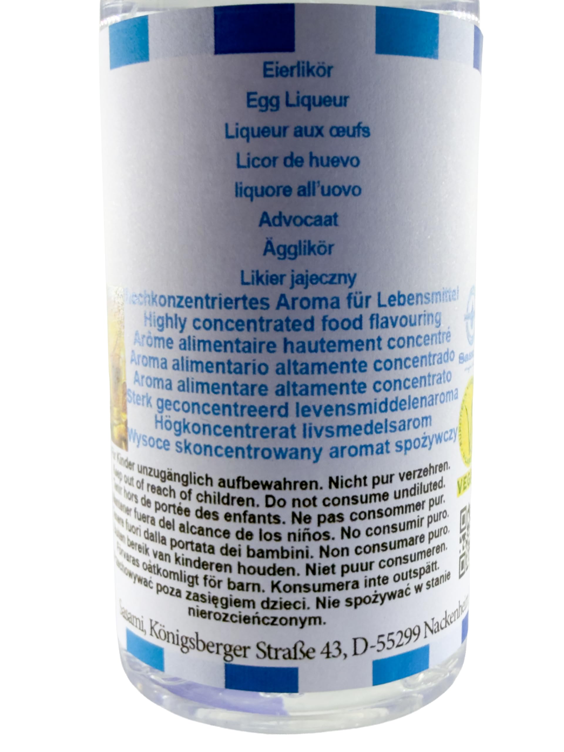 Likier jajeczny aromat koncentrat – Wegański – Sasami – 100ml