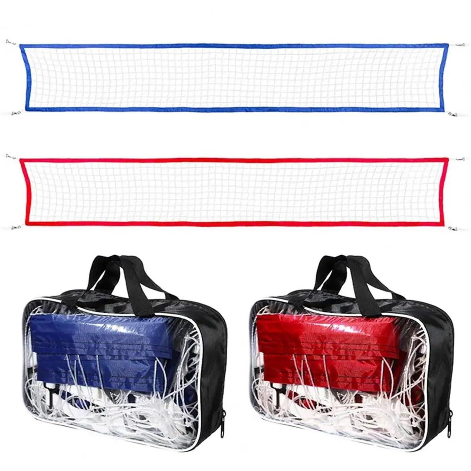 Badminton Netz Pool-Volleyballnetz, Ersatz, tragbar, 4,6 x 91 cm, for Wasserspiele for Erwachsene, Polyethylen, Unterhaltungs-Volleyballnetz