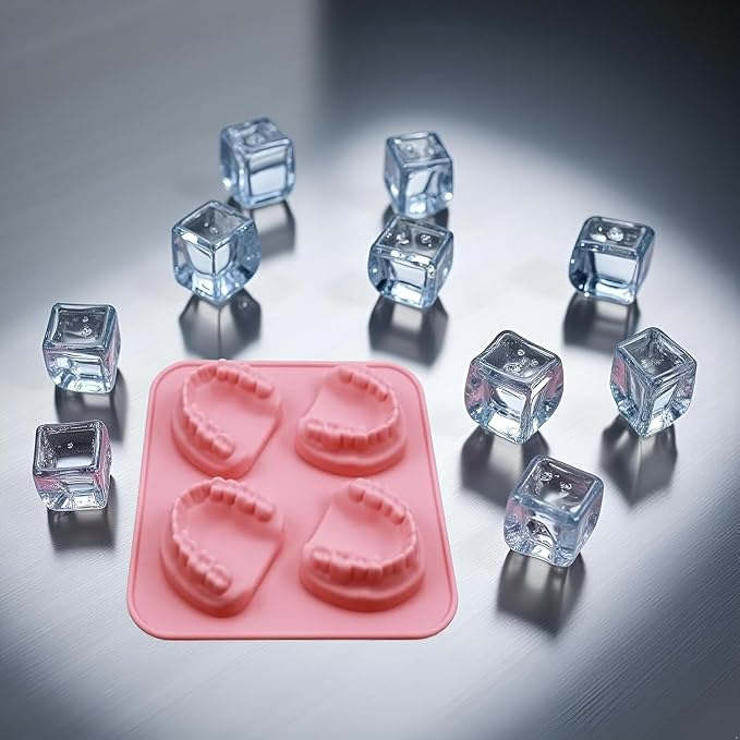Molde para Cubitos de Hielo Dentadura 2 Piezas miniatura 8