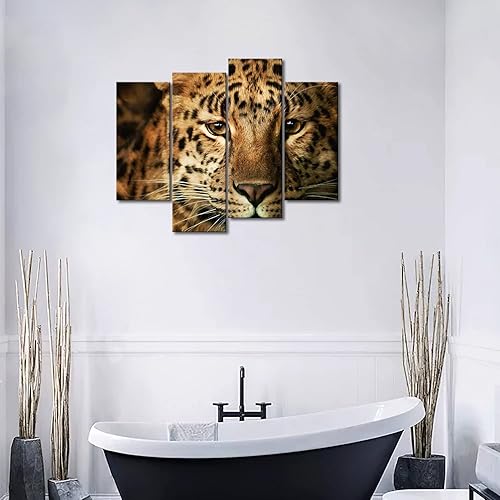 Miniatura 4 de Arte de pared de leopardo, pintura de guepardo, imágenes impresas en lienzo animal, la imagen para decoración moderna del hogar