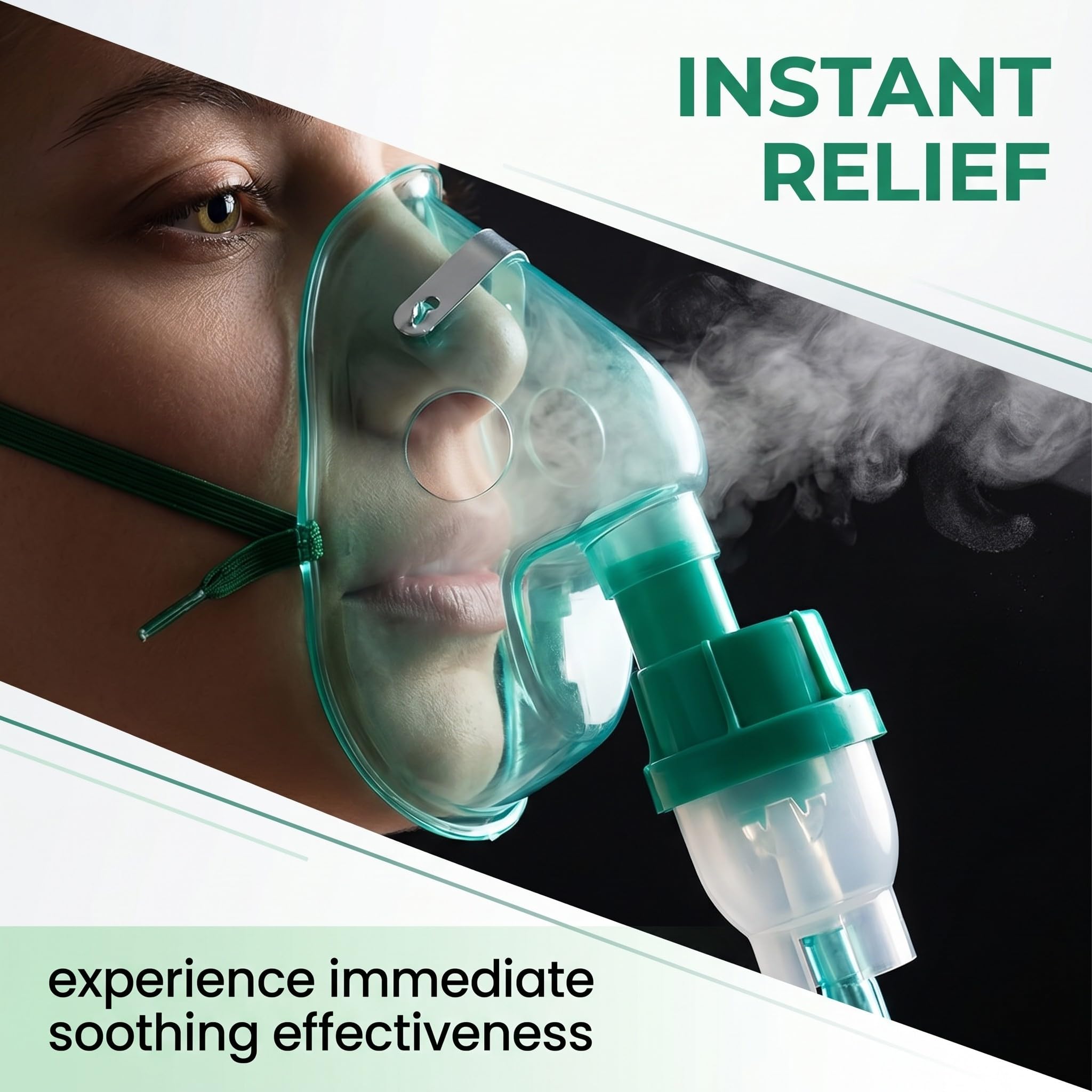 GXGM 2 Pezzi mascherina aerosol adulti, ricambi aerosol, Include Mascherina,Coppa per Medicinali, Tubo di Collegamento,Usa e Getta Ricambi, Adatto A Bambini e Adulti