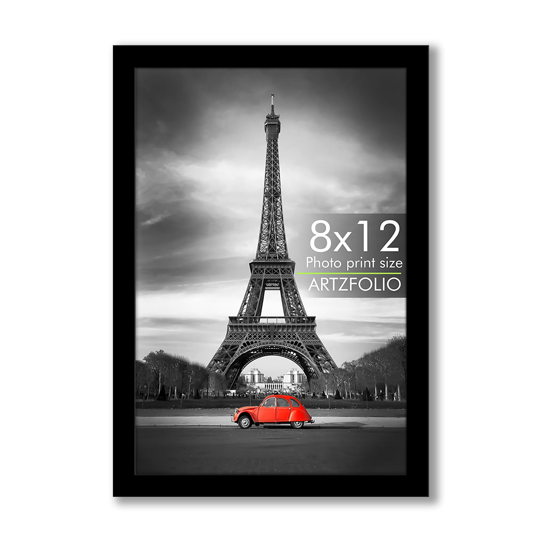 ArtzFolio Wall & Table Photo Frame D559 | Wall Photo Frame Collage for Living Room | Picture Frames Bedroom, Home & Office Decoration | Black | 8x12 inch (20x30 cms)