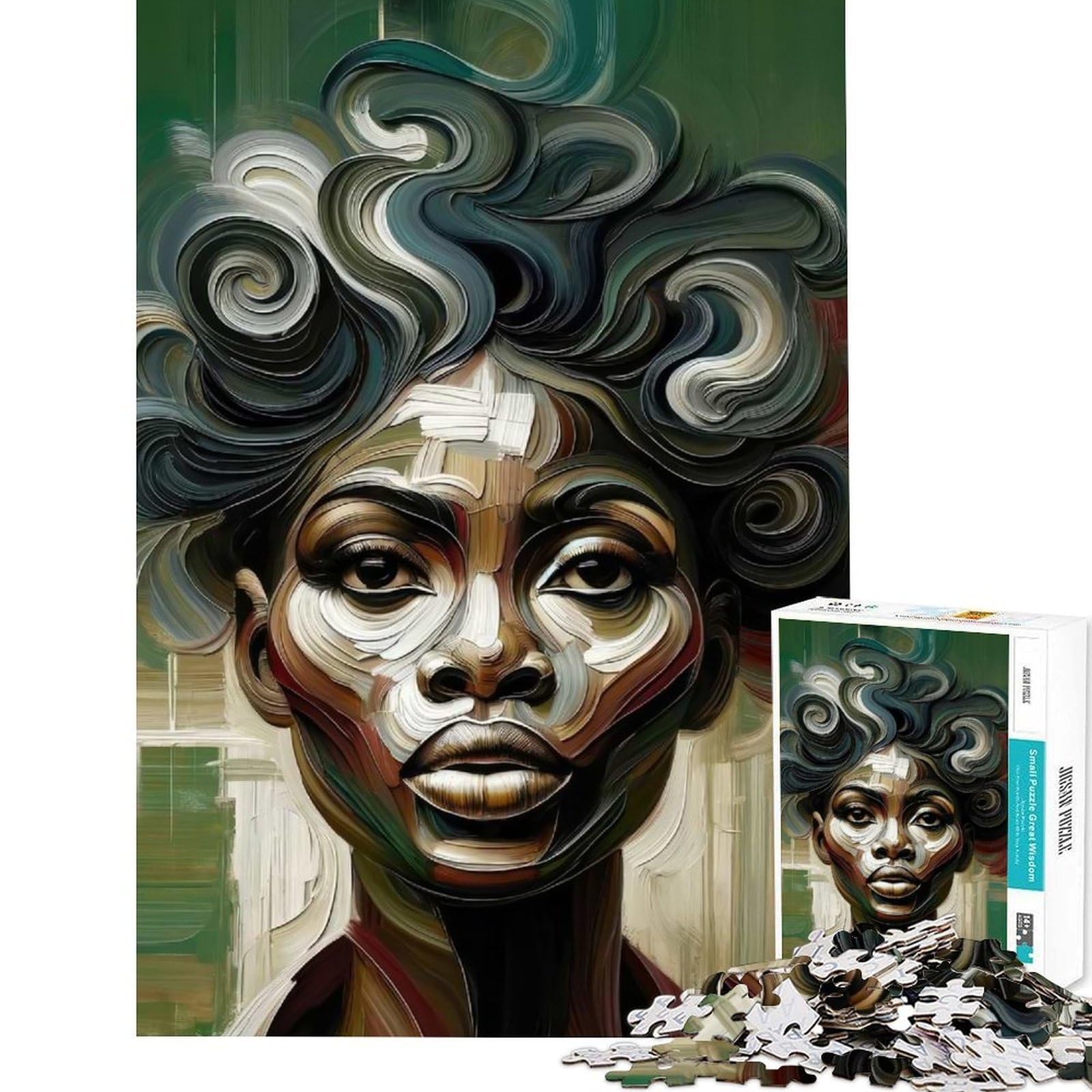 1000 Piece Puzzle For Adults Swirling Expression Art Jigsaws for Adults Hands-on Game Perfect Decoration Deal As Gifts for The Whole Family (Size 75x50cm)