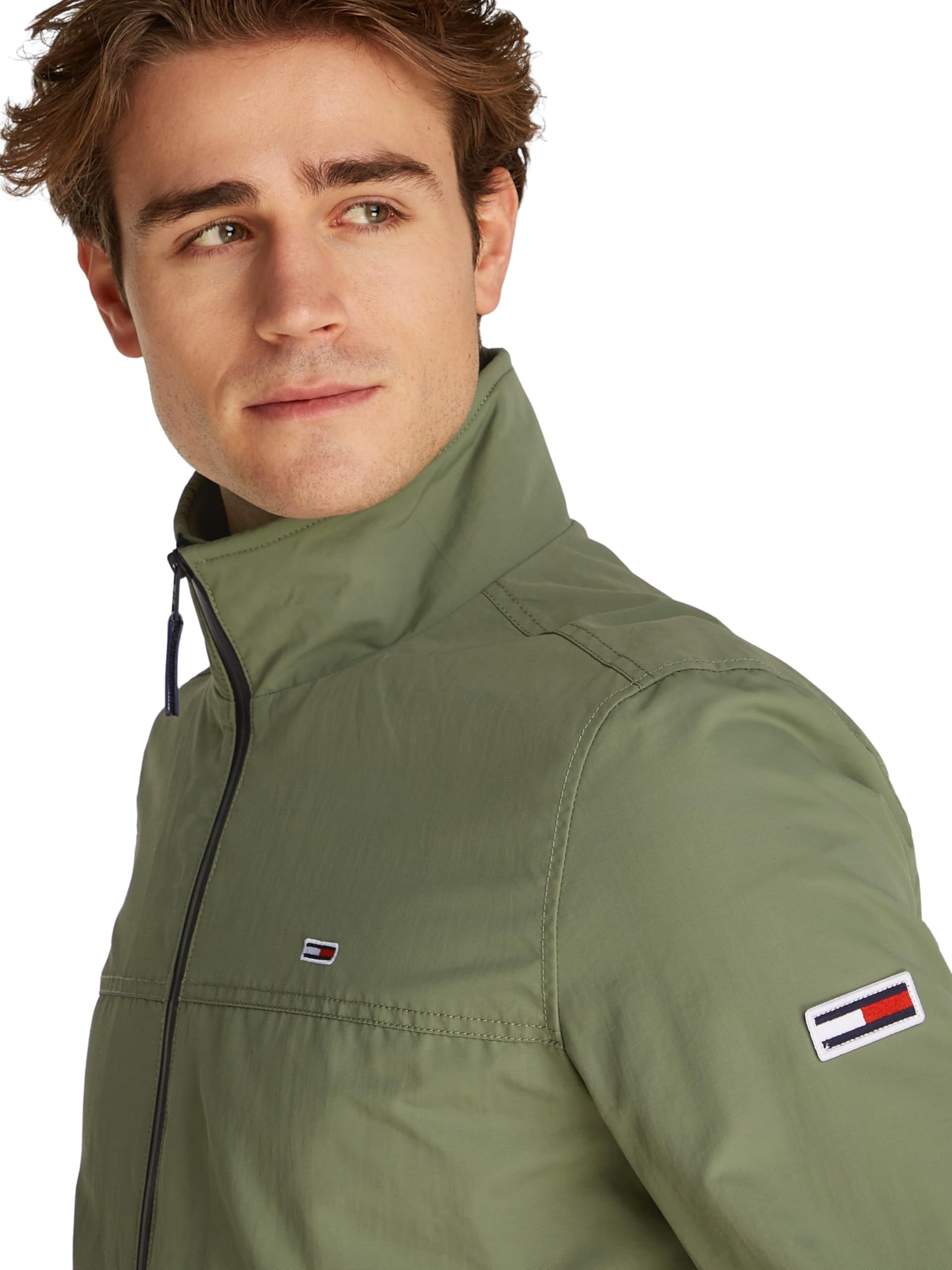 Tommy Jeans Herren Jacke Essential Casual Bomber Übergangsjacke, Grün (Aruba Green), XXL – Ansicht 3