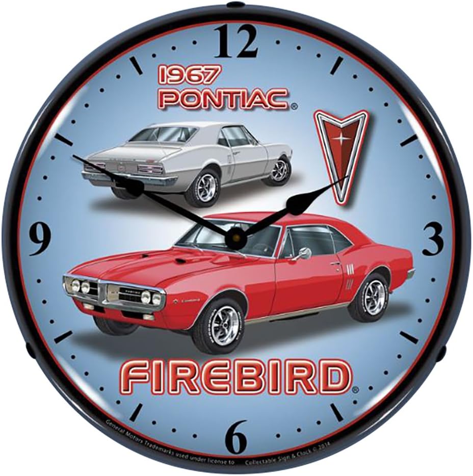 1967 Firebird Lighted Wall Clock