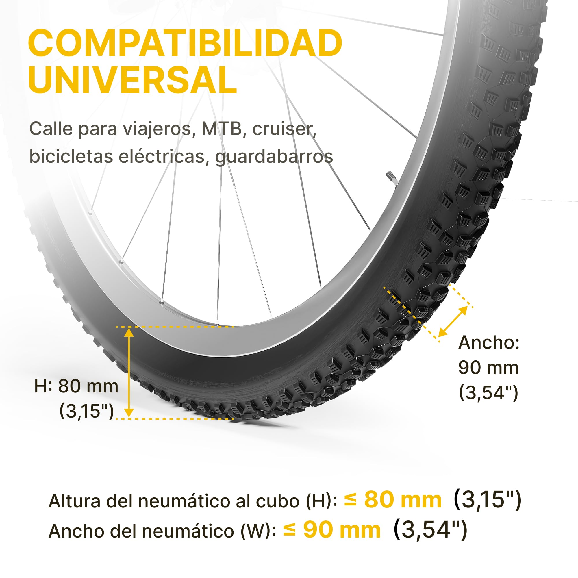 monTEK Soporte Bicicleta Pared Giratorio, Colgador Bicicleta para Garaje, Soporte Vertical para Bicicletas MTB y Carretera, Ahorra Espacio