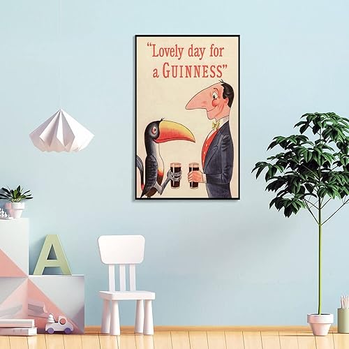 Miniatura 4 de Lienzo de pintura, póster publicitario de vino Guinness, póster inspirador, impresiones artísticas en lienzo para decoración de pared, decoración de