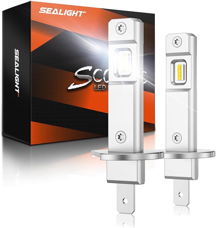 Lâmpadas de neblina H1 SEALIGHT S6 6500K com ventilador de 15000 RPM – 2 unidades