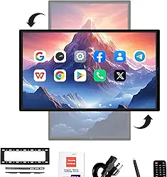 Quadro branco digital interativo de 49 polegadas para sala de aula, escritório e casa | Espelhamento de tela de iOS/Android, transmissão ao vivo, ferramentas de anotação | Quadro branco eletrônico