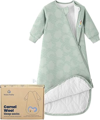 kaiya baby Unisex Sleeping Bag for Babies and Toddlers 2.5 Tog Sleep Sack, Long Sleeve Sleep Sack, Wearable Blanket Baby