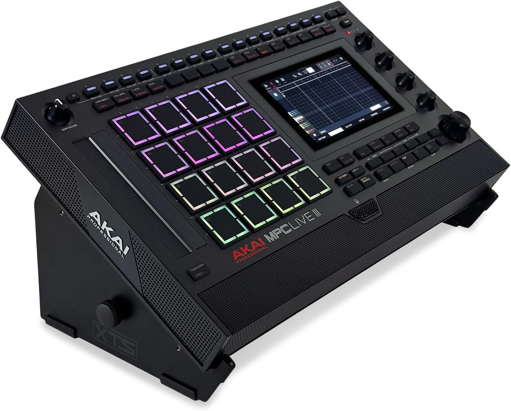 XTS Desktop Stand, Large 10.6" - 18.5" Size For Sampler / Synth / MIDI Controller / Drum Machine, Fits Akai MPC Live 3 & MPC Live 2 / Ableton Push 3 / Native Instruments Maschine and more, by Analog Cases