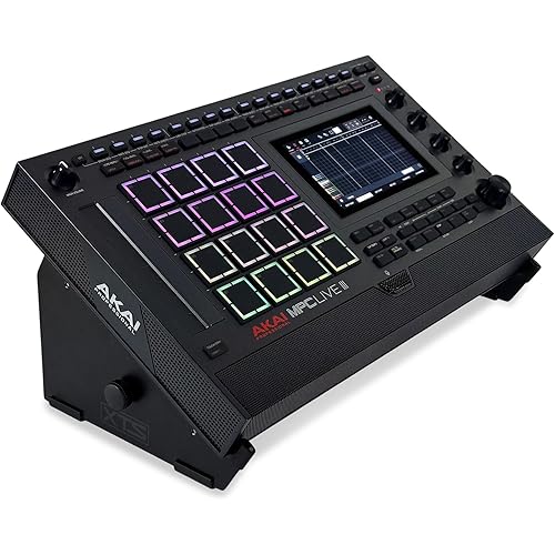 XTS Desktop Stand, Large 10.6" - 18.5" Size For Sampler / Synth / MIDI Controller / Drum Machine, Fits Akai MPC Live 3 & MPC Live 2 / Ableton Push 3 / Native Instruments Maschine and more, by Analog Cases