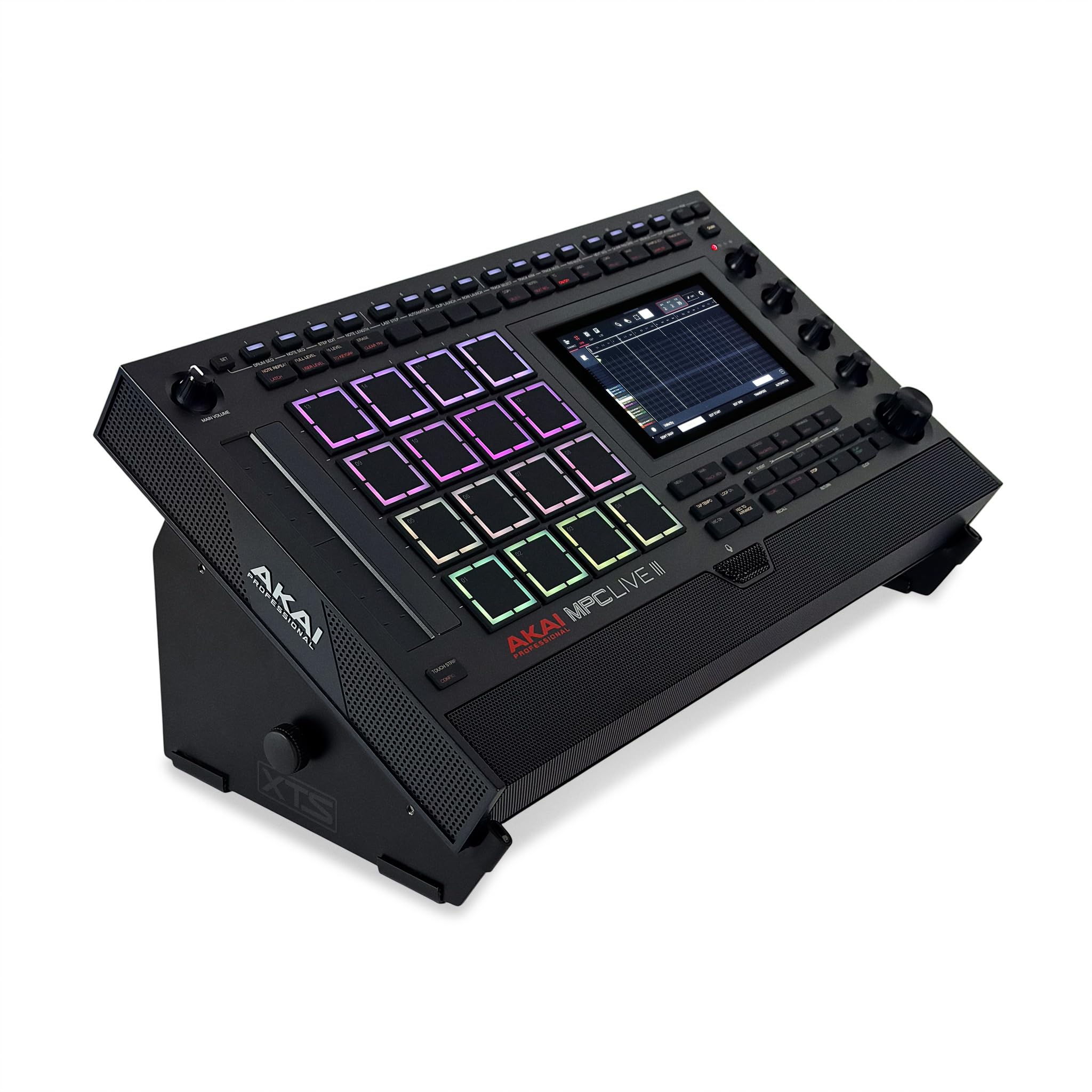 XTS Desktop Stand, Large 10.6" - 18.5" Size For Sampler / Synth / MIDI Controller / Drum Machine, Fits Akai MPC Live 3 & MPC Live 2 / Ableton Push 3 / Native Instruments Maschine and more, by Analog Cases