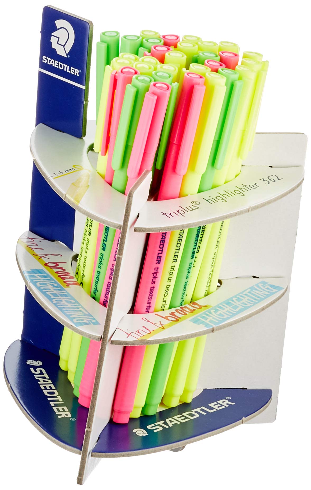 Staedtler 362 CA30 Evidenziatori fluorescenti Triplus Textsurfer. Contenitore con 30 pennarelli colorati assortiti