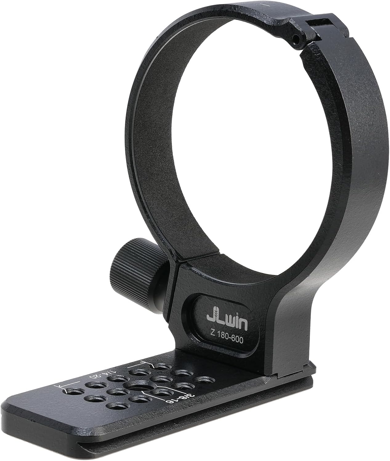 FocusFoto Metal Tripod Collar Mount Ring 80mm for Nikon NIKKOR Z 180-600mm f/5.6-6.3 VR Lens, Bottom with 1/4" & 3/8" Thread Screw Mount Dovetail Groove Quick-Release Plate for Acra-Swiss Tripod