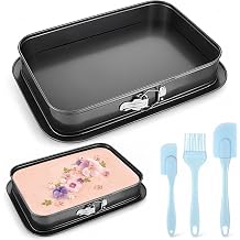 Large Spring Form Pan, 14.6x9.8 Inch Rectangle Cheesecake Pan