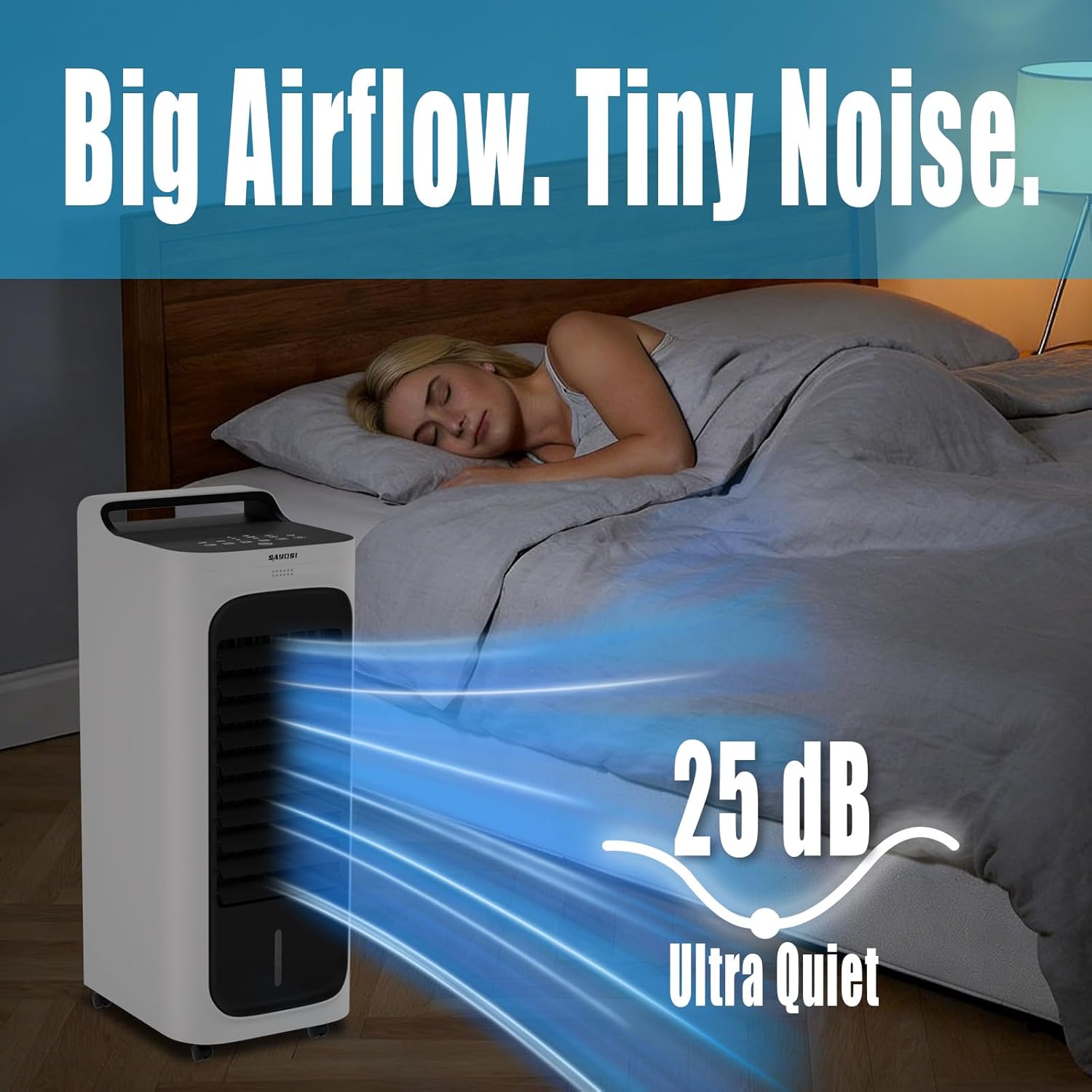 Electric 2-in-1 Cooling Tower Fan & Heater used in Summer and Winter for Bedroom Home Office Large Room with Ice Packs,Water Tank,Timer(White)