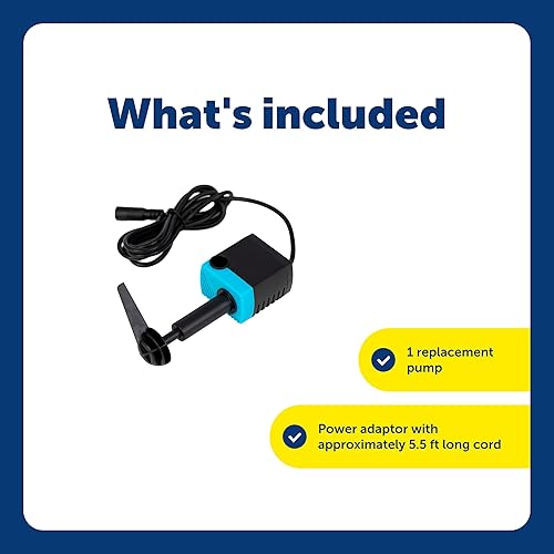 Miniatura 3 de PetSafe Bomba de repuesto para fuentes de consumo de mascotas compatible con dispensadores de agua LED PetSafe Drinkwell Platinum y Platinum -