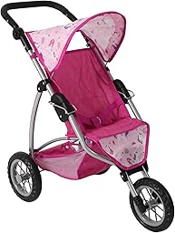 Bayer Chic 2000 - Cochecito de muñecas Leon, Jogging Buggy, para niños de 4 a 8 años, Unicornio, Rosa