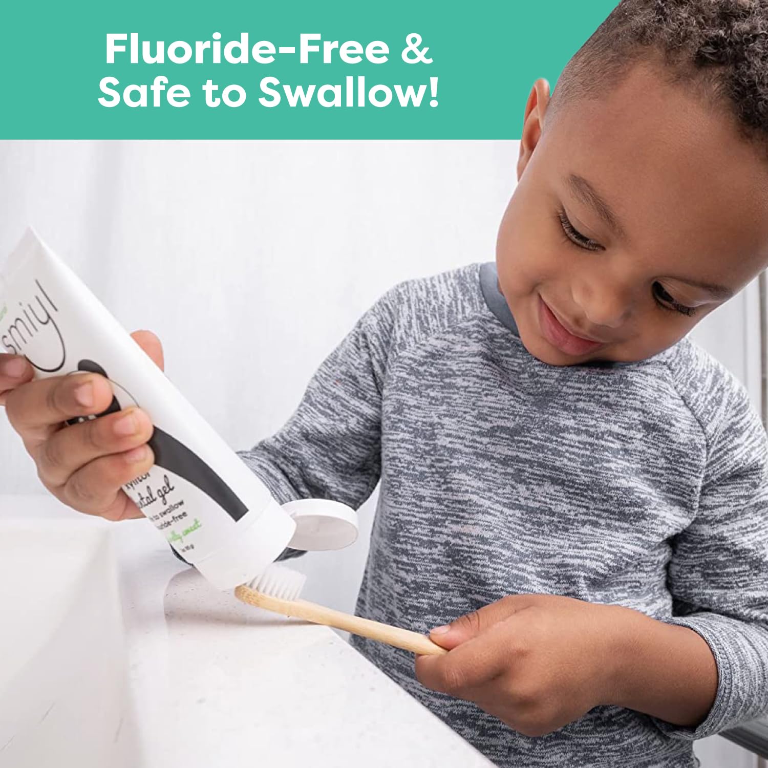 Xylitol Dental Gel for Babies and Toddlers (Toothbrush Included), All-Natural Fluoride-Free Toothpaste, No Artificial Flavors, Helps Pacifier Acceptance, Great for Teething Babies 3 oz, 3 Tubes