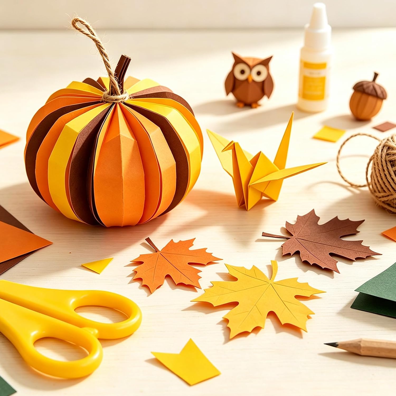 40 Sheets 8.5 x 11 Autumn Colored Card Stock Paper, 180gsm Scrapbook Paper