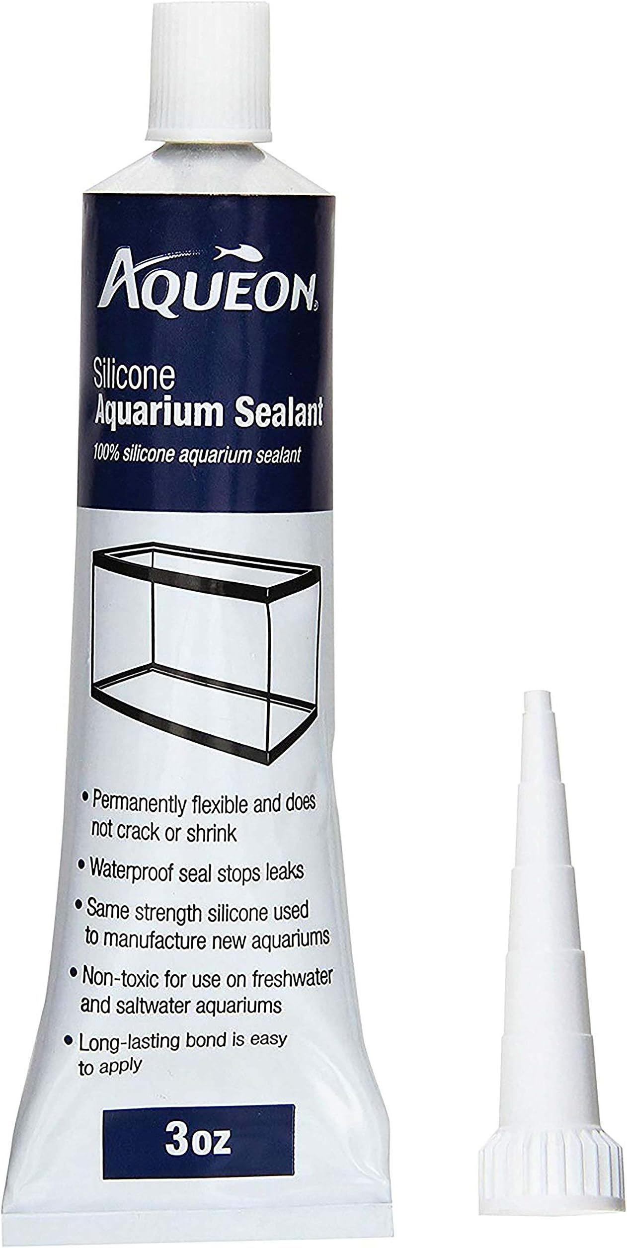 Aqueon Silicone Sealant Clear 3 Ounces