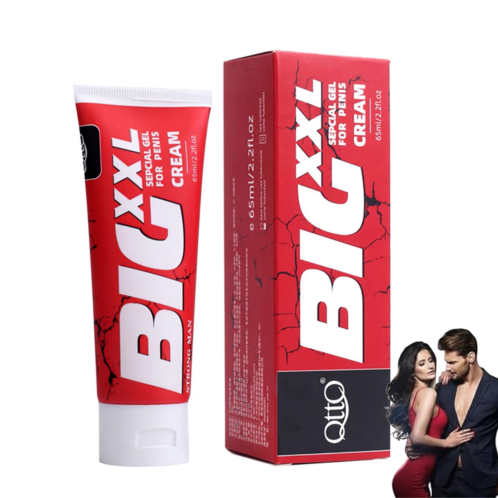 Pene da uomo gigante XXL crema 65 ml, crema allargante e crescita per uomini,Delicata E Confortevole, Per Uomini Forti,gel massaggiante per migliorare le prestazioni maschili (1PCS)