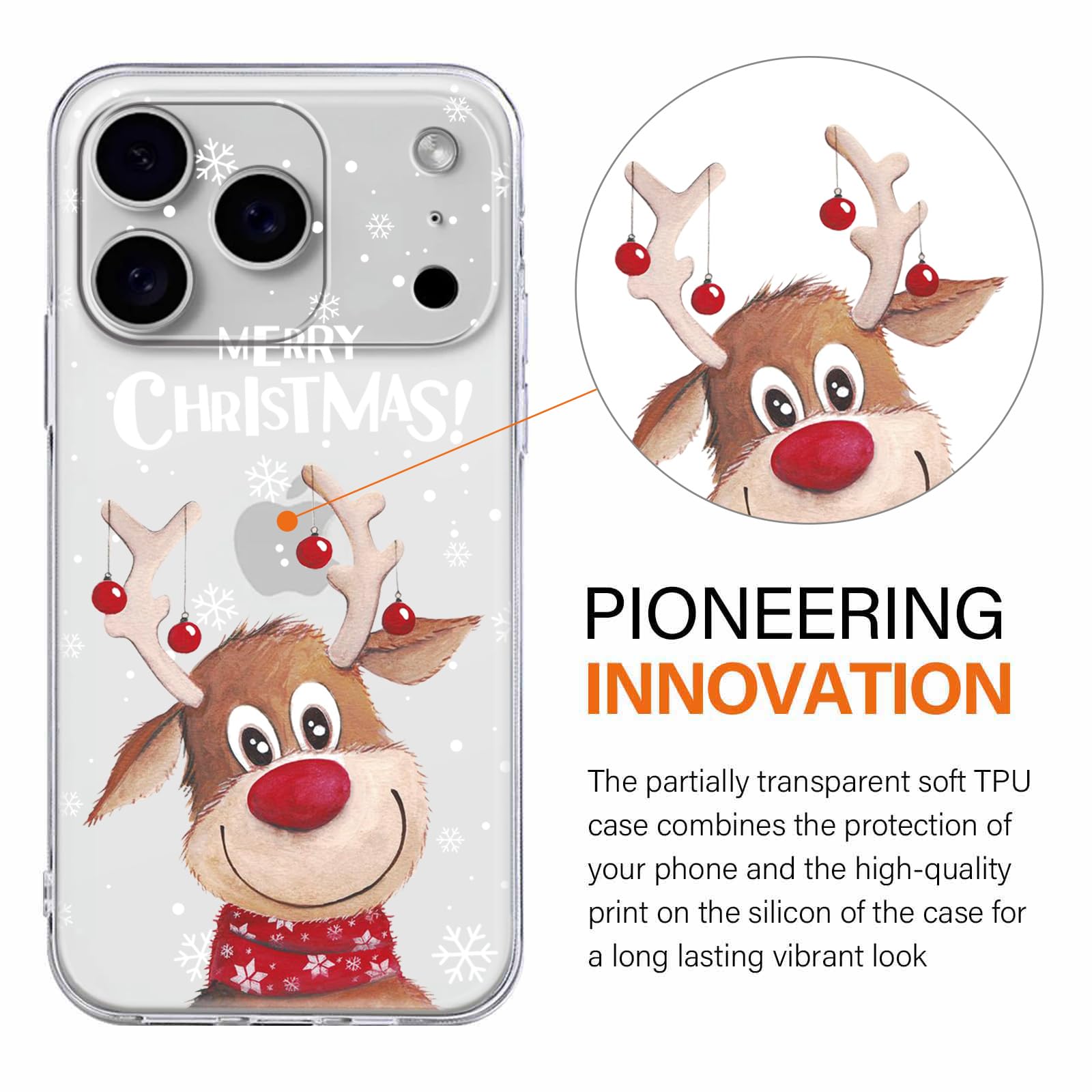 Yoedge 2 Pezzi Cover Natalizie Per Google Pixel 7 Pro: Custodia In Silicone Con Motivi Festivi, Idea Regalo Donna