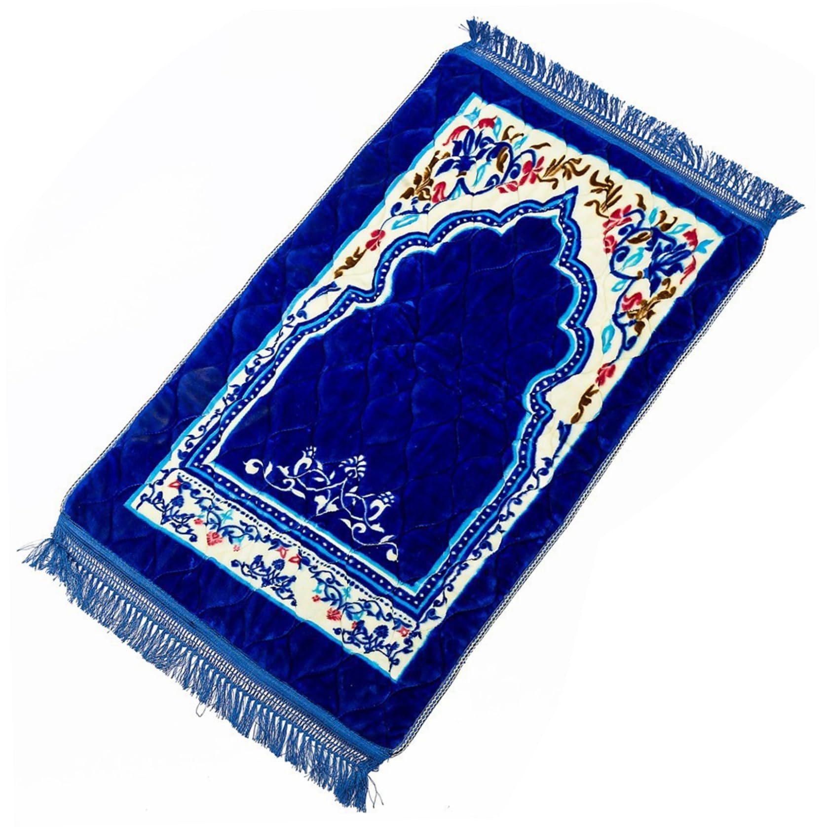 Alfombra de oración musulmana de 31.5 x 47 pulgadas verde suave y tapete islámico