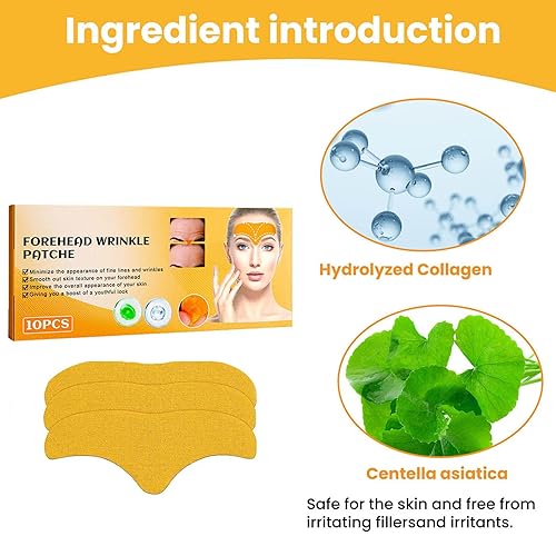 Miniatura 5 de Parche removedor de arrugas en la frente, frente lisa y líneas finas y arrugas lisas, parche de frente facial para levantar la piel facial, parches