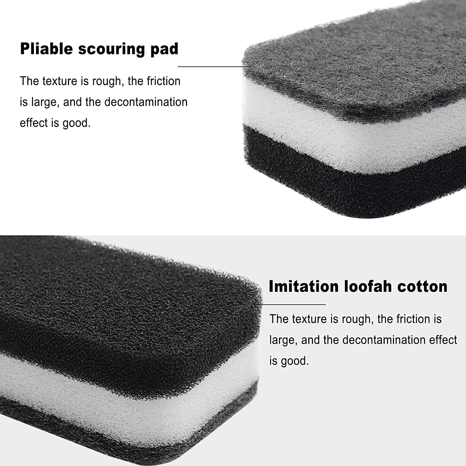 Esponja para lavar platos de cocina envueltas individualmente, almohadilla de estropajo a granel, sin olor, esponjas para lavar platos, toallitas para limpieza del hogar, platos, apartamentos de viaje