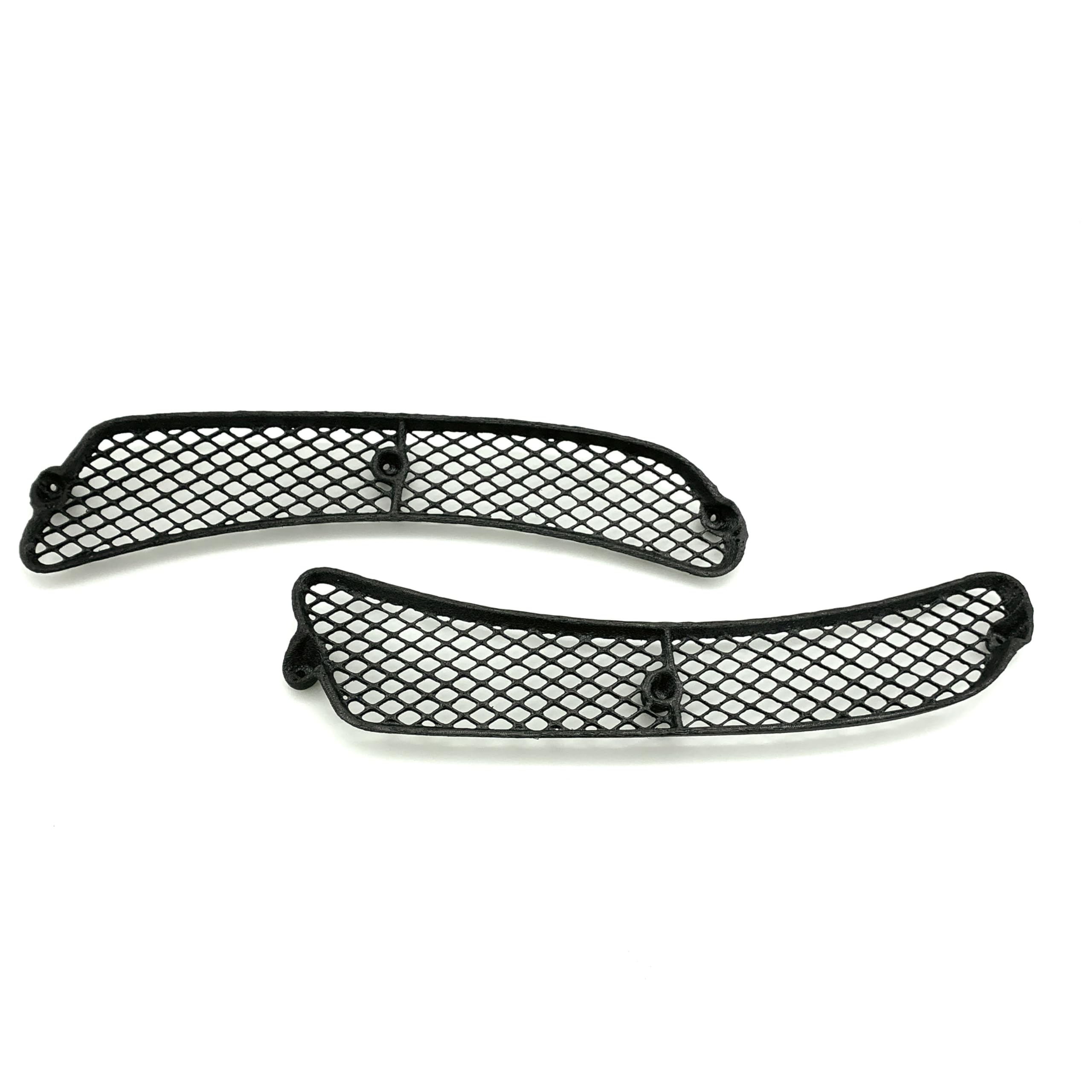 Replica Griglie Carena Scudo Anteriore, Prese d'Aria per Malaguti F12, Coppia Ricambio, Nero