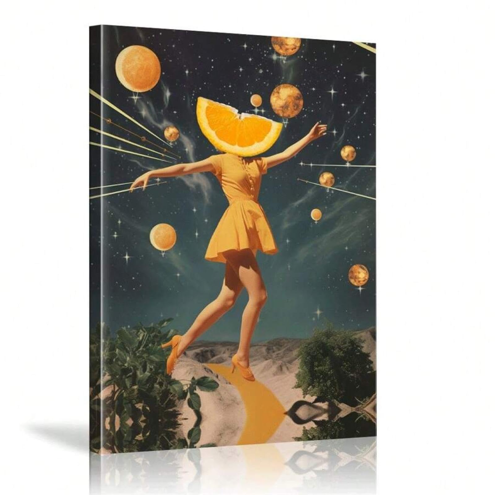 Impression sur toile vintage d'art céleste grand format - 8